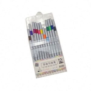 0.4mm Fine Line Point Sketch Fineliner Marker Pen Set Color Writing <b>Drawing</b> Lettering Art Markers With Custom Logo - Product Image 2