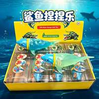Jouet Squishy Requin Changeant de Couleur, Rempli d'Eau Pure, Rebond Rapide, Jouet Sensoriel Anti-Stress, Boîte de Présentation, Cadeau, Jouet à Presser