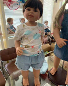 NPK-Muñeca <span class=keywords><strong>Reborn</strong></span> Original de 70CM, muñeco articulado de cuerpo completo, muñeco grande - Product Image 2