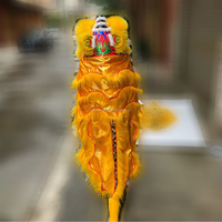 Tête de lion en laine pour enfants, taille enfant, danse du lion traditionnelle chinoise
