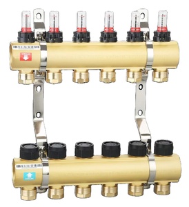 Nhà máy <span class=keywords><strong>1</strong></span> <span class=keywords><strong>1</strong></span>/4 "Chất lượng cao Brass <span class=keywords><strong>Collector</strong></span> Brass đa dạng Brass separator với Flow Meter cho sưởi ấm sàn Hệ Thống Các bộ phận - Product Image 1