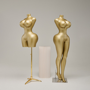 Exhibición <span class=keywords><strong>de</strong></span> ropa parte superior del cuerpo pintura dorada maniquíes cuerpo curvo tetas grandes cadera <span class=keywords><strong>grande</strong></span> maniquí BBL <span class=keywords><strong>de</strong></span> gran tamaño - Product Image 6