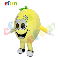 Costume de mascotte de citron jaune gonflable personnalisé professionnel Efun MOQ 1 PCS, taille adulte, costume de personnage de dessin animé de fruits à vendre