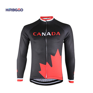 HIRBGOD2022メンズ秋ノベルティサイクリングジャージーカナダバイクアパレルトロント屋外通気性自転車シャツ長袖 - Product Image 2