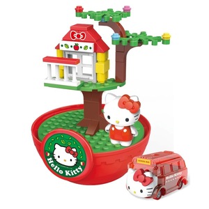 Dibujos animados sanrios rompecabezas bloque Big Twist huevo Kuromi sorpresa <span class=keywords><strong>muñeca</strong></span> mi melodía cuatro estaciones casa escena rebote coche caja ciega - Product Image 1