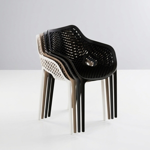 Sedia impilabile <span class=keywords><strong>in</strong></span> <span class=keywords><strong>plastica</strong></span> impermeabile con schienale arrotondato <span class=keywords><strong>per</strong></span> Giardino, Hotel, Sala da Pranzo, <span class=keywords><strong>Soggiorno</strong></span>, Caffè, Ufficio, Patio, Eventi, Bistrò, Spazi Pubblici - Stile Medioevale - Product Image 2