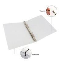 Corde élastique d'étiquette de trésor, cordon de reliure de dossier de dossier, cordon élastique de 1mm avec extrémité en métal