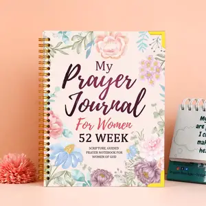 Diario de oración de gratitud personalizado, diario de afirmación, manifestación de atención plena, libro de sublimación inspirador, planificador para mujeres