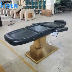 Table de massage électrique KISEN pour salon et spa, lit de physiothérapie réglable, chaise de traitement facial, lit de beauté incurvé pour cosmétiques - Product Image 4