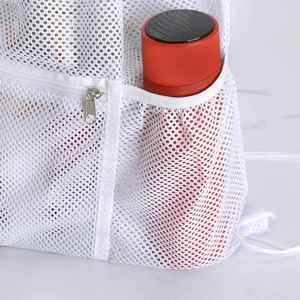 Custom logo Mesh Drawstring Backpack <b>Bag</b> Net Back Pack Multifunction Mesh <b>Bag</b> for Swimming Athletic Gym Beach - Product Image 4