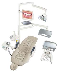 L'attrezzatura dentale viene utilizzata come una sedia per il trattamento dentale intera sedia da operatore dentale multifunzionale da pavimento - Product Image 1