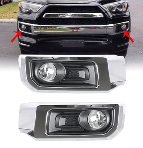 Juego de 2 Uds de luces antiniebla, par con lámpara antiniebla DE COCHE embellecedora cromada para <span class=keywords><strong>Toyota</strong></span> <span class=keywords><strong>4Runner</strong></span> <span class=keywords><strong>4Runner</strong></span> <span class=keywords><strong>Limited</strong></span> 2014 - <span class=keywords><strong>2020</strong></span> - Product Image 6