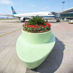 Chaise <span class=keywords><strong>de</strong></span> jardin en FRP résistante aux intempéries B78 |   <span class=keywords><strong>Banc</strong></span> <span class=keywords><strong>de</strong></span> jardin décoratif moderne, pot <span class=keywords><strong>de</strong></span> fleurs pour patio, balcon, bord <span class=keywords><strong>de</strong></span> piscine - Product Image 6