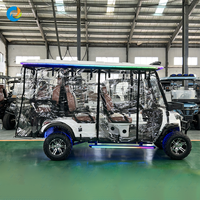 Voiturette de golf électrique Robetaa fiable 6 places, tout-terrain, avec châssis en acier et pneus durables, au prix d'usine