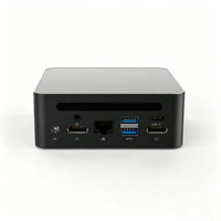 Mini Computadora Empresarial Nueva, Intel Core I7-12700H, Mini PC, Doble DDR4, NVME SSD, 4 Puertos USB, Ventilador Silencioso para Oficina, Uso Empresarial