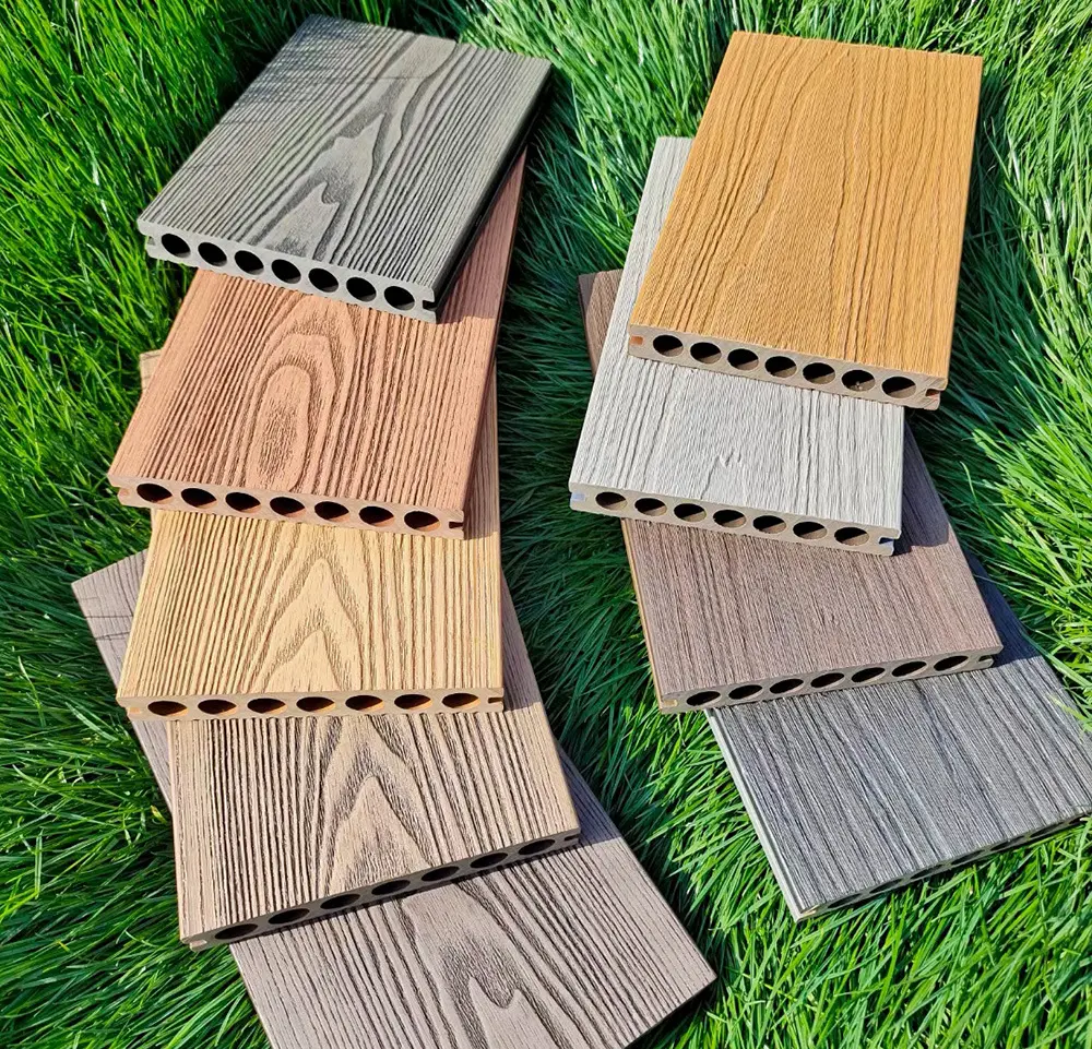 3D Embossed Composite Decking WOOD GRAIN Finished WPC Outdoor DECKING ManuFacturer