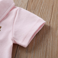 Nouveauté 2024, barboteuse polo pour bébé de haute qualité, vente chaude d'été, barboteuse pour bébé avec broderie d'ours
