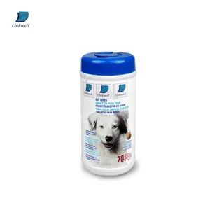 Effectively Removes Discharge And Tear Stains 70 Pcs Unscented Pet Wipes For Eye Custom Logo Oem