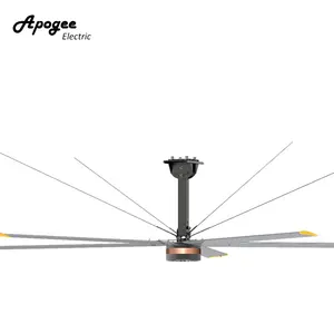 Yüksek kalite ve akıllı sensör ile büyük Ass Fan 12ft endüstriyel tavan fanı HVLS