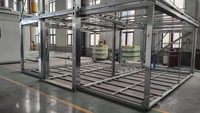 Maison conteneur à assemblage rapide, kit plat, installation facile, préfabriquée, modulaire, mobile, sans soudure requise