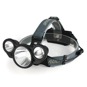 Linterna frontal recargable LED de 3 cabezales Adlight, 5W, batería 18650, luz de trabajo para acampar, pescar - Product Image 1