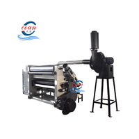 Ligne de production de carton ondulé simple face 2 plis, machine à onduler simple face pour ondules B, C, E