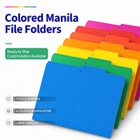 Separadores de Papel Manila Tamaño Carta/Legal A4, Multicolores, Ecológicos, Carpeta de Archivo de Papel Personalizada