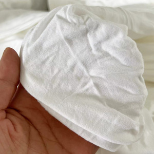 Laboratorio 100% cotone stracci colore bianco T Shirt scarti 35-65 CM rifiuti tessili industriali <span class=keywords><strong>per</strong></span> la pulizia 5kg sacchetto - Product Image 4