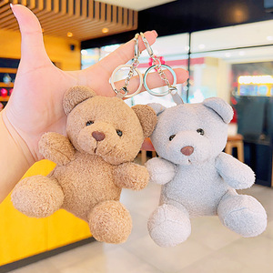 En peluche assis ours couple poupée sac dessin animé porte-clés sac à dos poupée pendentif mignon <span class=keywords><strong>mini</strong></span> pendentif - Product Image 2