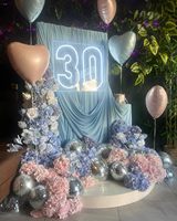 Ballons de modélisation en feuille Feile Cœur Rose Bleu Brillant Nacré 18 pouces Pastel pour Baby Shower Anniversaire