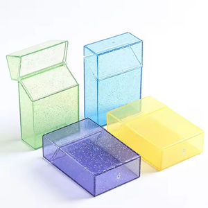 プラスチック製アクリル透明シガレットケース防水20個入りオープン収納ボックス - Product Image 4