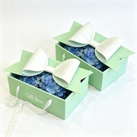 Boîte à fleurs en papier personnalisée avec logo du fabricant, emballage haut de gamme pour fleurs de mariage, boîte cadeau pour fleurs de la Saint-Valentin