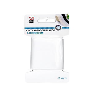 ริบบิ้นผ้าฝ้าย 2.0 ซม.x200 ซม. สีขาว สีดำ สำหรับงานเย็บปักถักร้อย งานฝีมือ DIY - Product Image 2