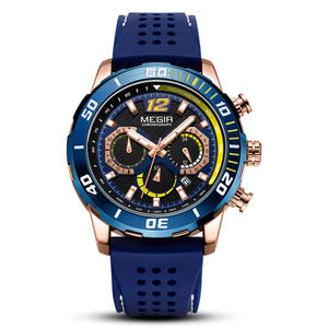 Nuevo reloj para hombre elegante esfera grande cronógrafo calendario impermeable deportes reloj de cuarzo - Product Image 2
