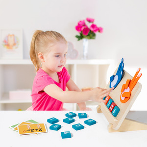 <span class=keywords><strong>Juego</strong></span> de Contar con los Dedos de Madera Creativo CE CPC, Juguete de Aprendizaje de Matemáticas de Suma y Resta, Juguete de Interacción Padres-Hijos para Niños - Product Image 4