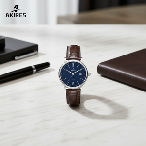 Orologio Meccanico Automatico di Lusso Akires per Uomo, in Acciaio Inossidabile, Resistente all'Acqua, con Cinturino in Pelle, Sportivo ed Elegante, Movimento ETA 2824, Quadrante in Zaffiro - Product Image 1