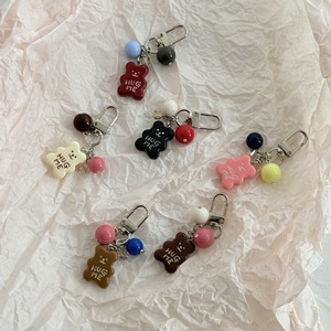 Regalo para Mujeres y Niñas, Accesorio para Bolsos DIY, Colgante de Esmalte Colorido, Llavero de Oso HUG <span class=keywords><strong>ME</strong></span>, Lindo Amuleto de Oso Gomoso Kawaii - Product Image 2