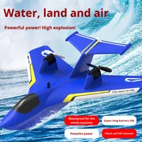Avion RC ZY-425 à lancer à la main, anti-choc, 2.4G, gyroscope intelligent, fonction Follow Me, portée 120m, eau, terre, air, jouet électrique en mousse