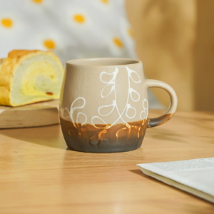 Taza de Cerámica Japonesa Moderna Hecha a Medida, Estilo Instagram, Diseño de Dibujos Animados, Hecha a Mano, con Efecto de Grieta, Apta para Lavavajillas, Reutilizable, para Negocios - Product Image 6