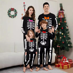 Conjunto de pijama de disfraz de Halloween para adultos, ropa de casa, de calavera europea <span class=keywords><strong>y</strong></span> americana, informal, para niños, bebé, truco de terror - Product Image 2