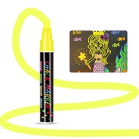 Stylo à craie liquide effaçable 10 mm, nouveau marqueur coloré 8 teintes, idéal pour verre, tableau noir, tableau lumineux LED