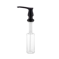 Hot 300ml évier de cuisine manuel en plastique distributeur de savon pour les mains Kit de tube d'extension distributeur de savon en mousse intégré