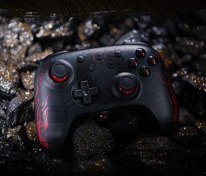 ตัวควบคุมแบบมีสาย8บิตโด้ที่2C ที่สุดสำหรับ Windows <span class=keywords><strong>PC</strong></span> และแอนดรอยด์1000เฮิร์ตปรับ L4ได้กันชน R4สีดำ Wukong ตำนาน - Product Image 6