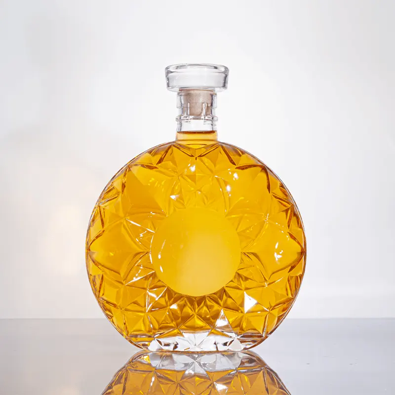 700 ml 750 ml alkoholdose weinflasche elegantes design kristall weiße flasche xo brandy whisky glasflasche
