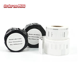 Imprimante thermique Brother DK-11202 DK-22205 DK11204 DK11209 DK11241, rouleau d'étiquettes noir et blanc - Product Image 2