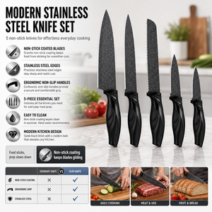 Set di Coltelli da Chef Moderni in Acciaio Inossidabile 6 Pezzi S Knife JYTD26 con Kuchenmesser Affilato a Basso Prezzo Direttamente dal Produttore - Product Image 1