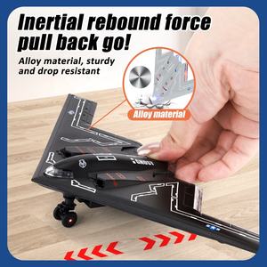 โมเดลเครื่องบินรบ B2 Rafale แบบหล่อขึ้นรูป พร้อมเสียงและไฟ มีระบบดึงกลับ สำหรับเด็ก - Product Image 2