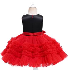 # QZ-FD605 Vestido de Fiesta Formal para Niña, Diseño 2022, Color Sólido, Transpirable, Ecológico, Sin Mangas, Largo hasta la Pantorrilla - Product Image 1