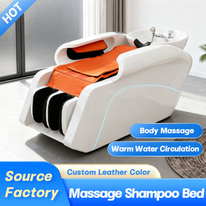 Salon de beauté et de coiffure Mobilier pour salon de coiffure Massage complet du corps 4D électrique Lavage des cheveux Shampooing chaise Tête Spa Shampooing Lit - Product Image 2