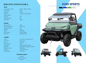 بطارية ليثيوم kandi UTV كهربائية ، تعمل بالطاقة للكبار 4*4 AWD UTV EPS UTV - Product Image 6